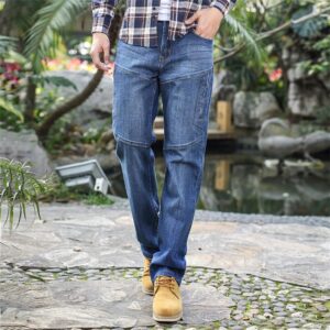 Classic Stone Wash Straight Jeans
