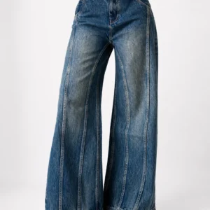 Faded Black Loose Fit Denim