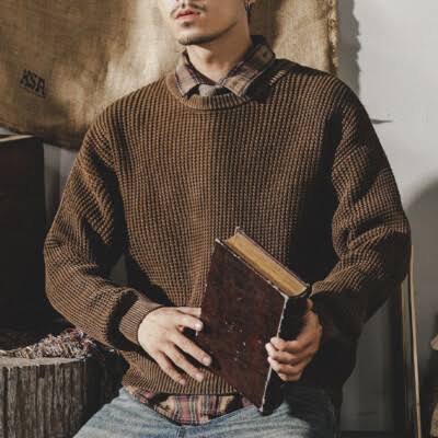 Vintage Knit Crewneck Sweater